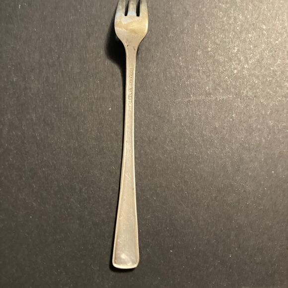 EMBASSY  BOUQUET  Cocktail Fork Seafood  SILVER PLATE - Picture 4 of 6